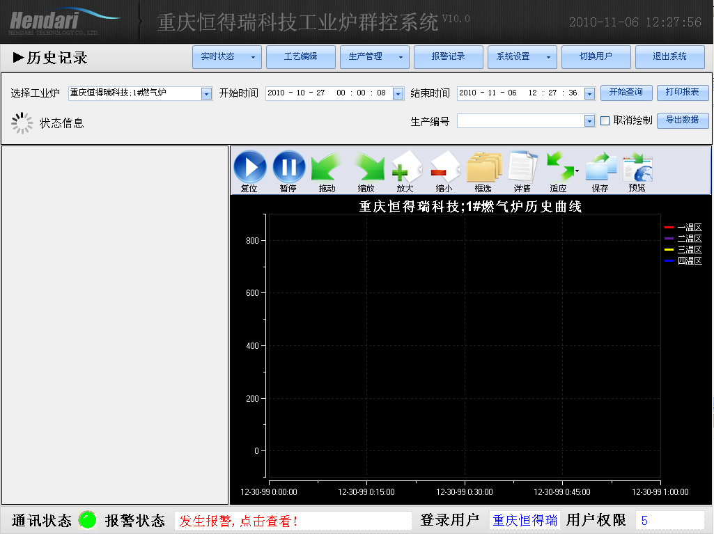 車間DCS/工業(yè)爐、電爐群控系統(tǒng) 報警提示