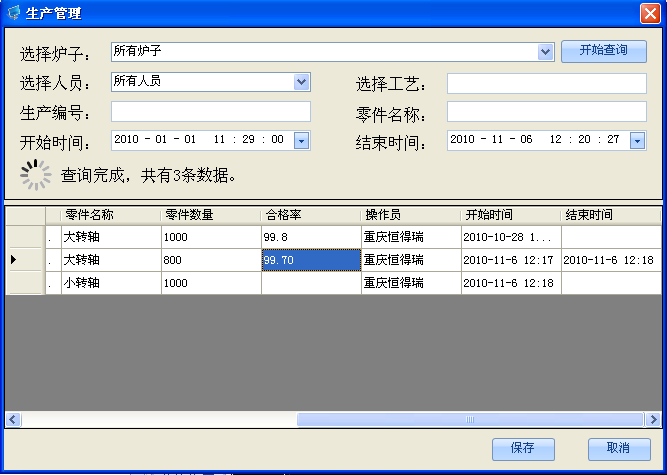 車間DCS/工業(yè)爐、電爐群控系統(tǒng) 生產(chǎn)管理/合格率控制